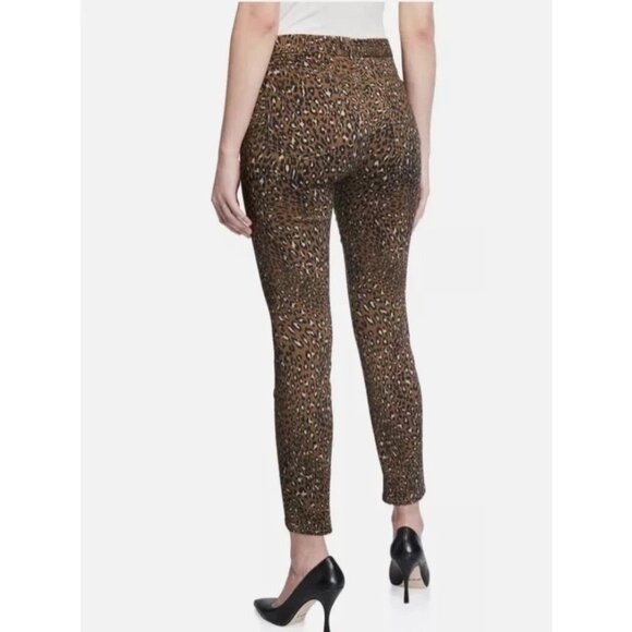 JEN7 by 7 For All Mankind Womens Size 10 Ankle Skinny Brown Leopard Jeans NEW - Picture 2 of 3